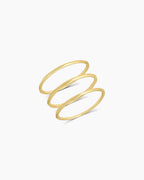 G Ring set || option::18K Gold Plated