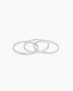 G Ring set || option::Silver Plated
