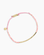 Power Gemstone Bracelet for Compassion || option::18K Gold Plated, Rhodochrosite - Compassion