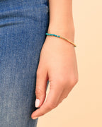 Power Gemstone Bracelet for Communication, Russian Amazonite,18K Gold Plated Bracelet, Intention Bracelet || option::18K Gold Plated, Russian Amazonite
