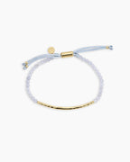 Power Gemstone Bracelet for Self-expression || option::18K Gold Plated, Blue Lace Agate - Self-Expression