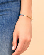 Power Gemstone Bracelet for Inspiration, Apatite, Intention Bracelet,18K Gold Plated Bracelet || option::18K Gold Plated, Apatite - Inspiration