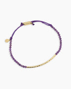 Power Gemstone Bracelet for Tranquility || option::18K Gold Plated, Amethyst - Tranquility