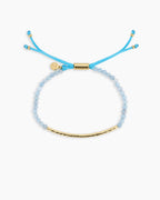 Power Gemstone Bracelet for Truth || option::18K Gold Plated, Aquamarine - Truth
