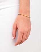 Power Gemstone Bracelet for Truth || option::18K Gold Plated, Aquamarine - Truth
