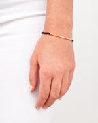 Power Gemstone Bracelet for Protection || option::18K Gold Plated, Black Onyx - Protection