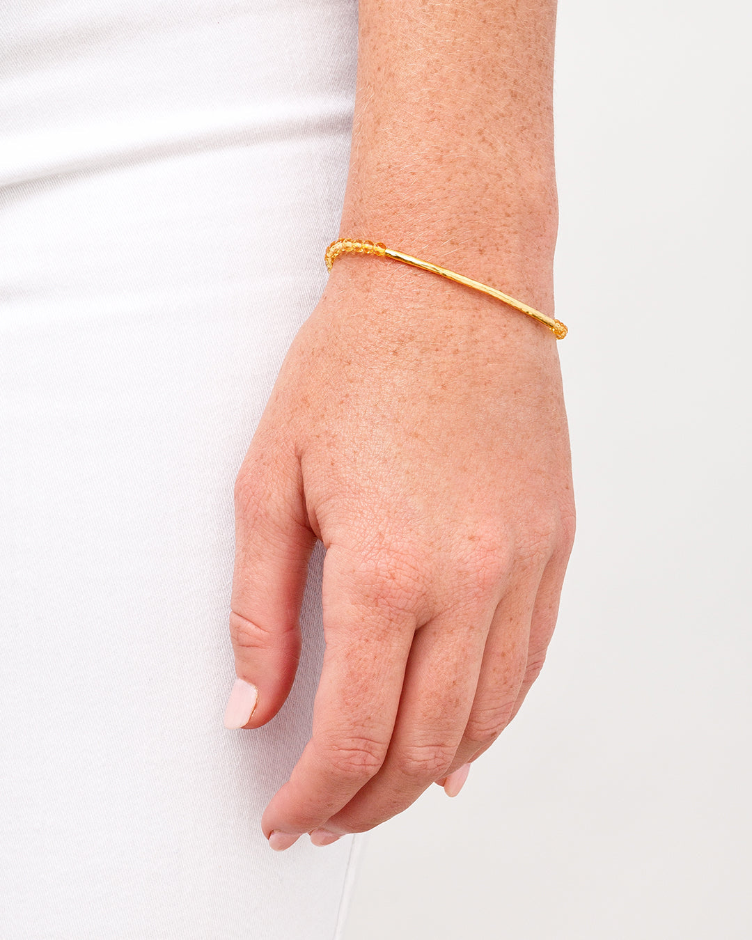 Power Gemstone Bracelet for Abundance || option::18K Gold Plated, Citrine - Abundance