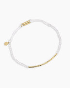 Power Gemstone Bracelet for Clarity || option::18K Gold Plated, Crystal Quartz - Clarity