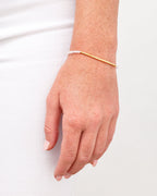 Power Gemstone Bracelet for Clarity || option::18K Gold Plated, Crystal Quartz - Clarity
