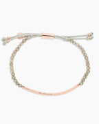 RosePower Gemstone Bracelet for Balance || option::Rose 18K Gold Plated, Labradorite - Balance