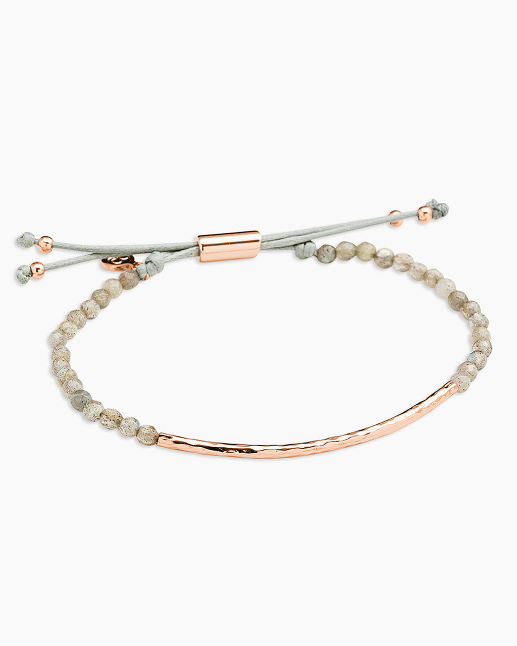 RosePower Gemstone Bracelet for Balance || option::Rose 18K Gold Plated, Labradorite - Balance