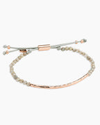 RosePower Gemstone Bracelet for Balance || option::Rose 18K Gold Plated, Labradorite - Balance