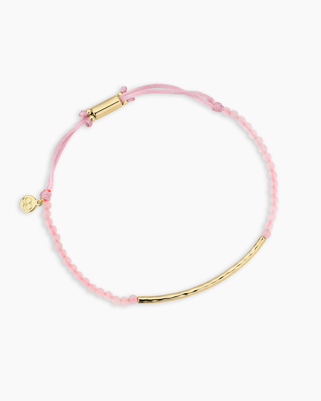 Power Gemstone Bracelet for Love || option::18K Gold Plated, Rose Quartz - Love