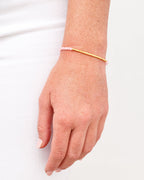 Power Gemstone Bracelet for Love || option::18K Gold Plated, Rose Quartz - Love
