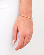 Power Gemstone Bracelet for Luck || option::18K Gold Plated, Aventurine - Luck