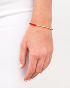 Power Gemstone Bracelet for Confidence || option::18K Gold Plated, Orange Agate - Confidence