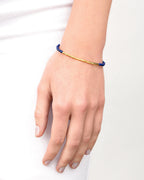 Power Gemstone Bracelet For Wisdom || option::18K Gold Plated, Lapis - Wisdom