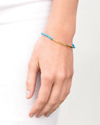 Power Gemstone Bracelet For Healing || option::18K Gold Plated, Turquoise - Healing