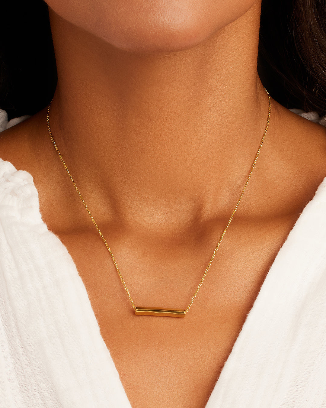18K Gold Plated engravable Necklace || option::18K Gold Plated