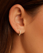Madison Huggie || option::18K Gold Plated
