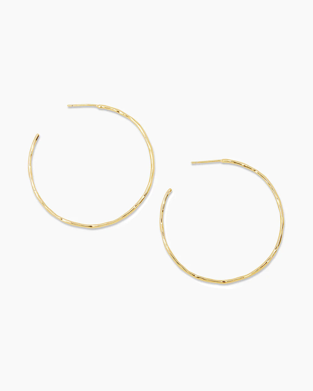 Taner Thin hoops, medium sized hoops || option::18K Gold Plated
