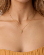 18K Gold Plated engravable Necklace || option::18K Gold Plated