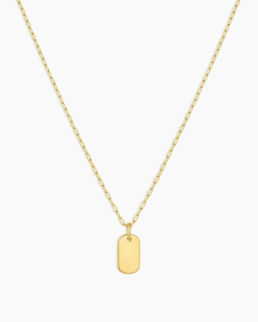 18K Gold Plated engravable Necklace || option::18K Gold Plated