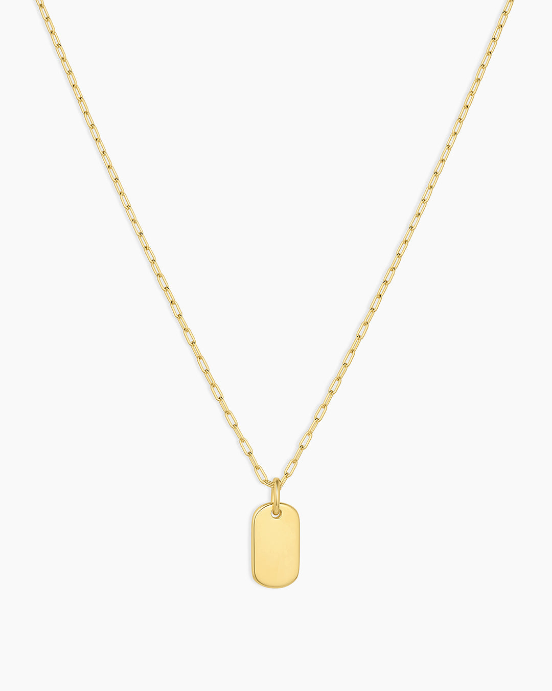 18K Gold Plated engravable Necklace || option::18K Gold Plated