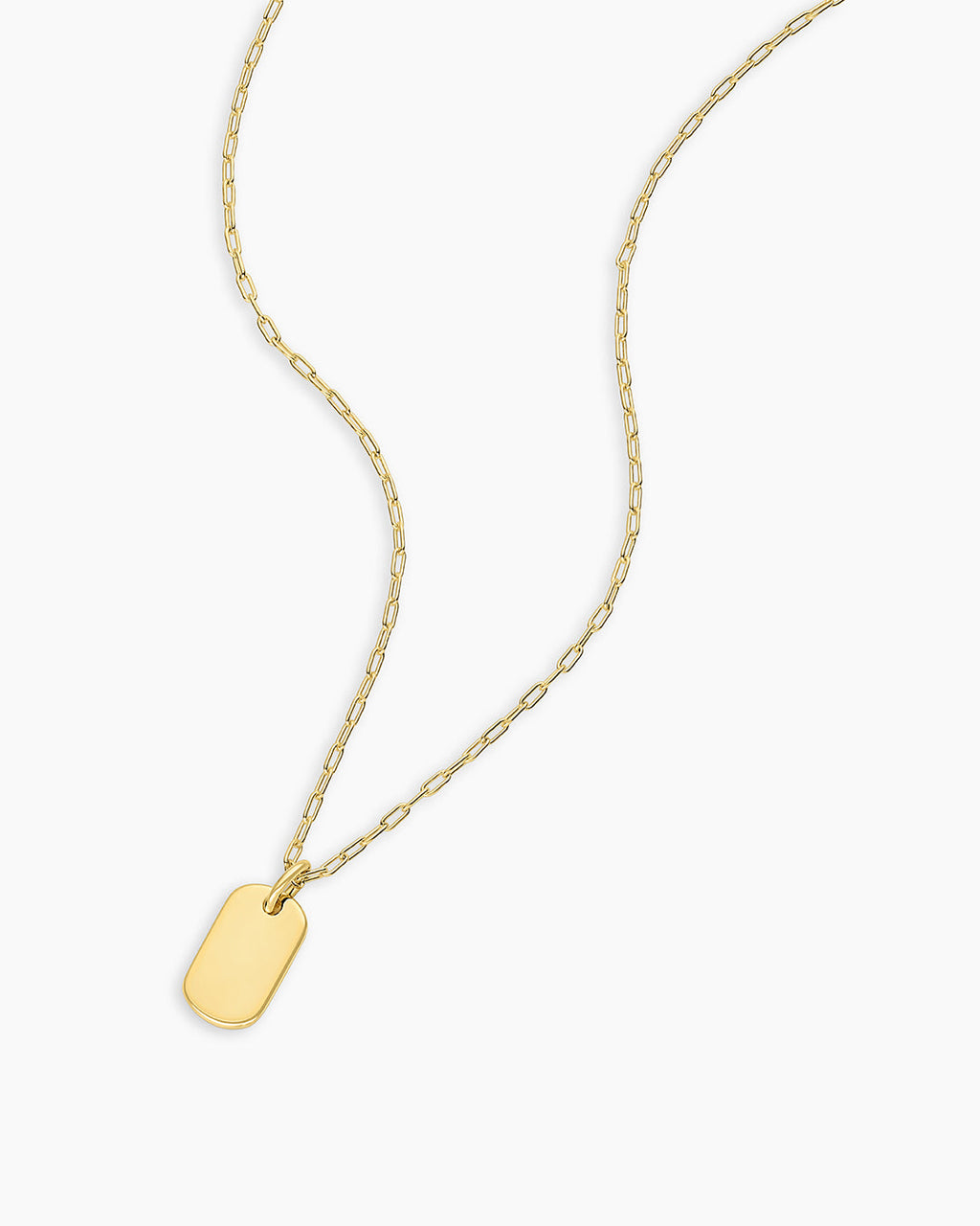18K Gold Plated engravable Necklace || option::18K Gold Plated