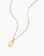 18K Gold Plated engravable Necklace || option::18K Gold Plated