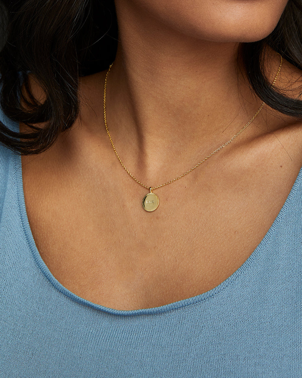 18K Gold Plated engravable Necklace || option::18K Gold Plated