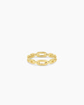 Parker Link Ring, 18K Gold Plated link ring, chain link ring || option::18K Gold Plated