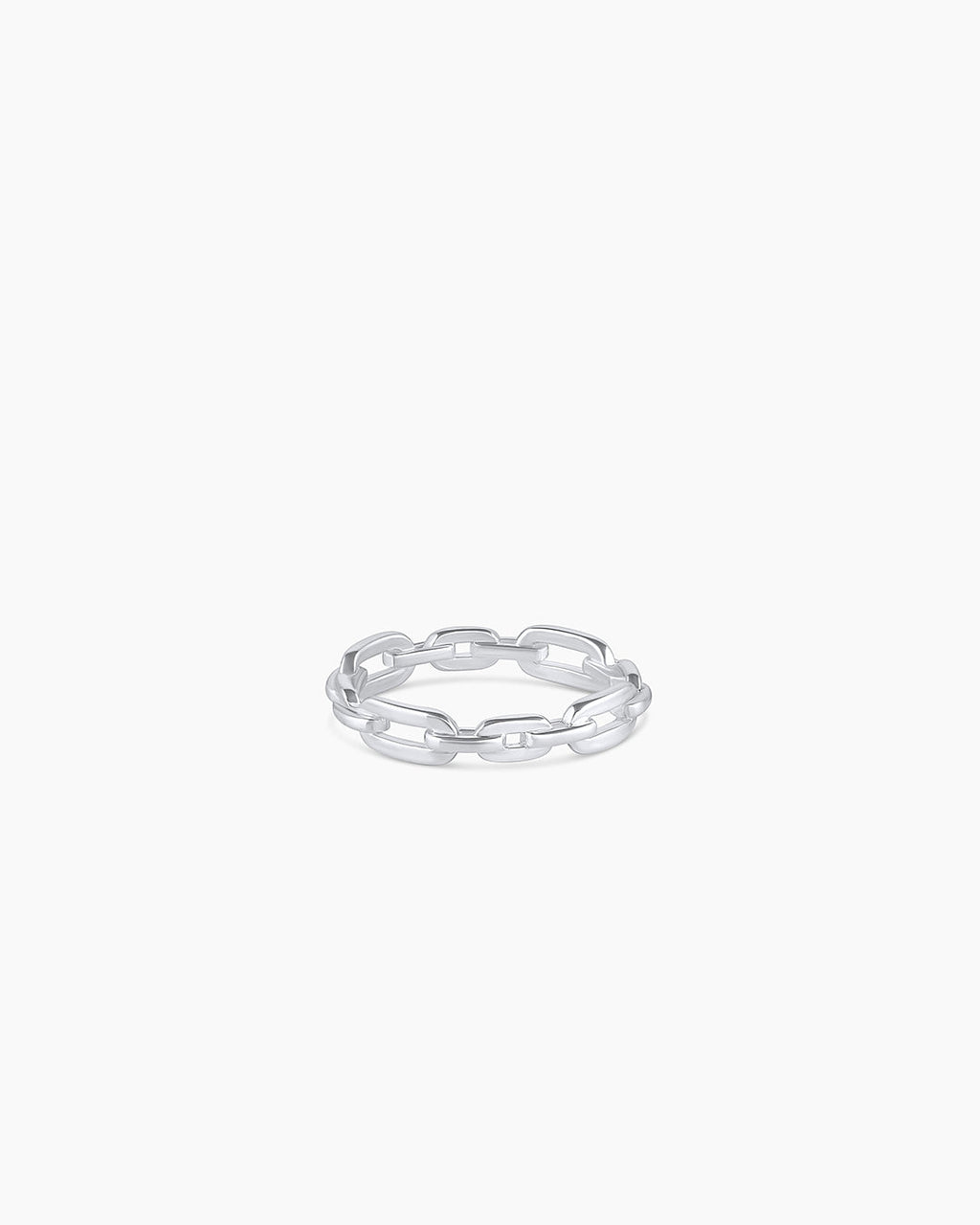 Parker Link Ring, 18K Gold Plated link ring, chain link ring || option::Silver Plated