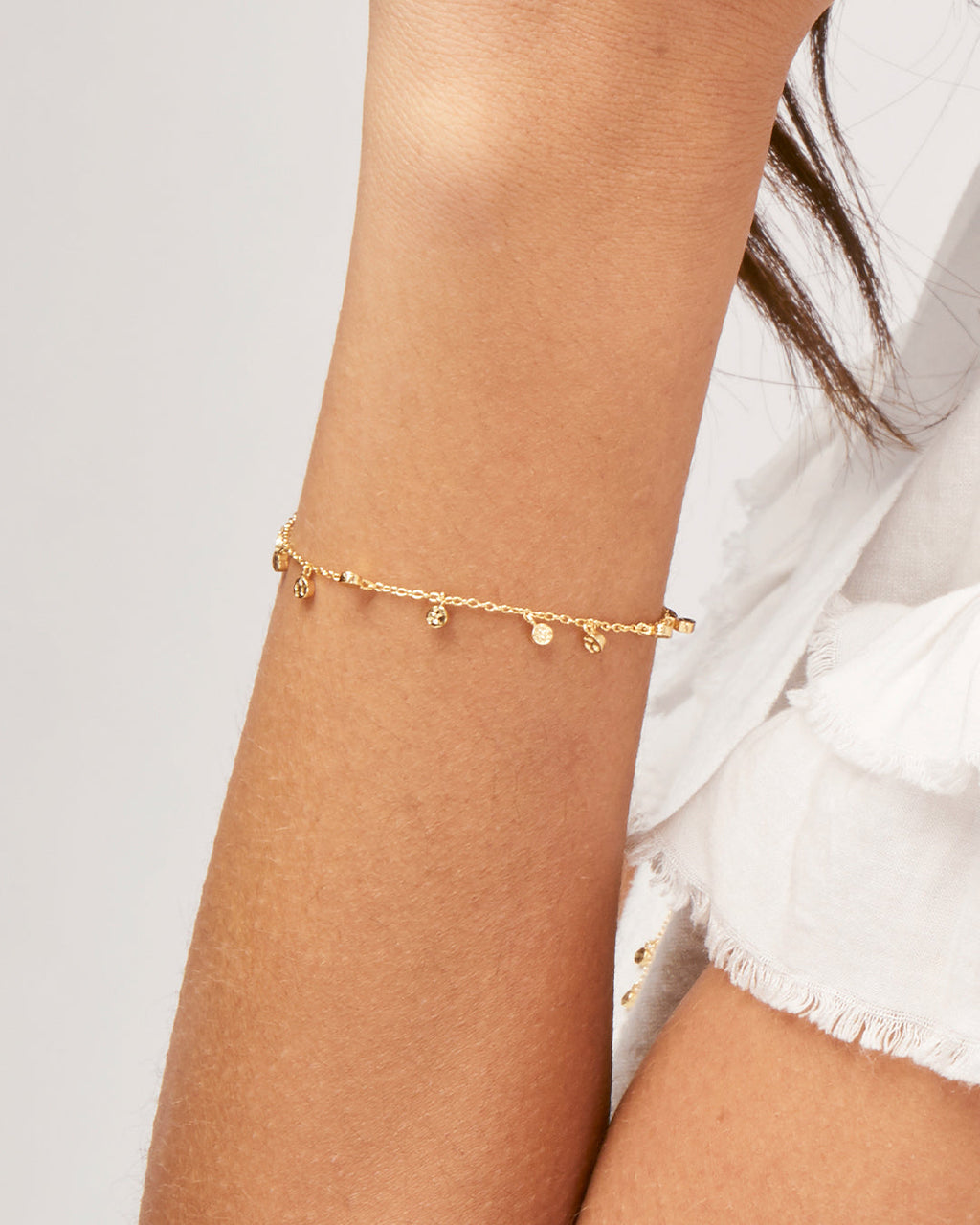 Chloe Mini Bracelet || option::18K Gold Plated