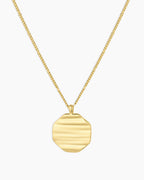 Sunset Coin Necklace || option::18K Gold Plated