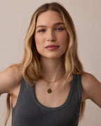 Sunset Coin Necklace || option::18K Gold Plated