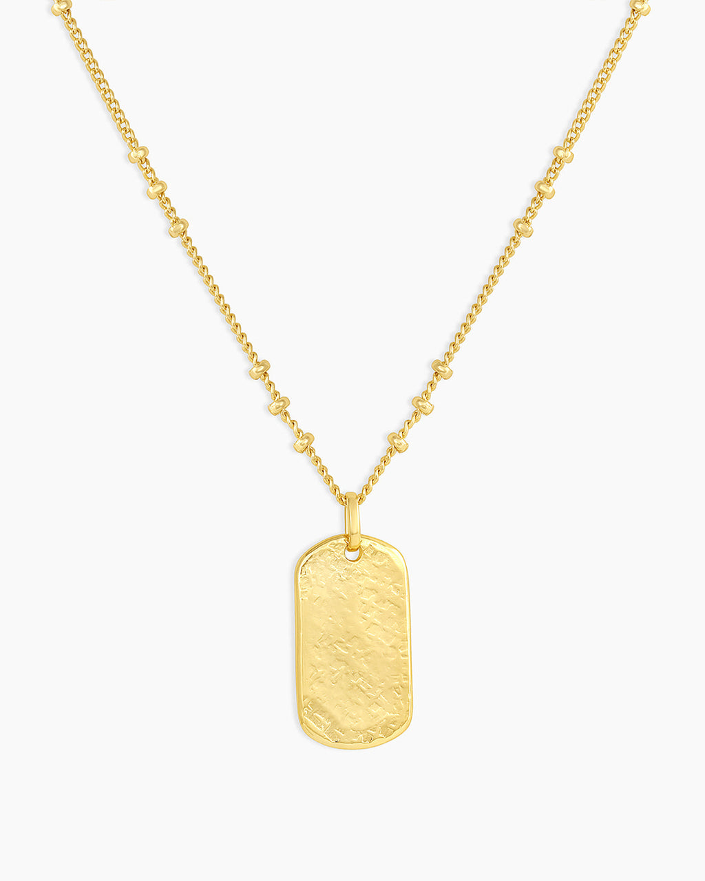 Griffin Dog Tag Necklace || option::18K Gold Plated