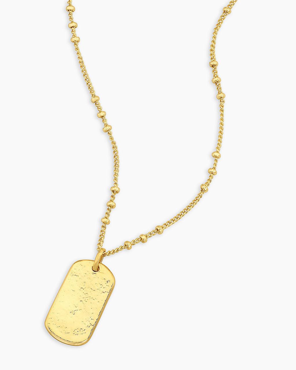 Griffin Dog Tag Necklace || option::18K Gold Plated