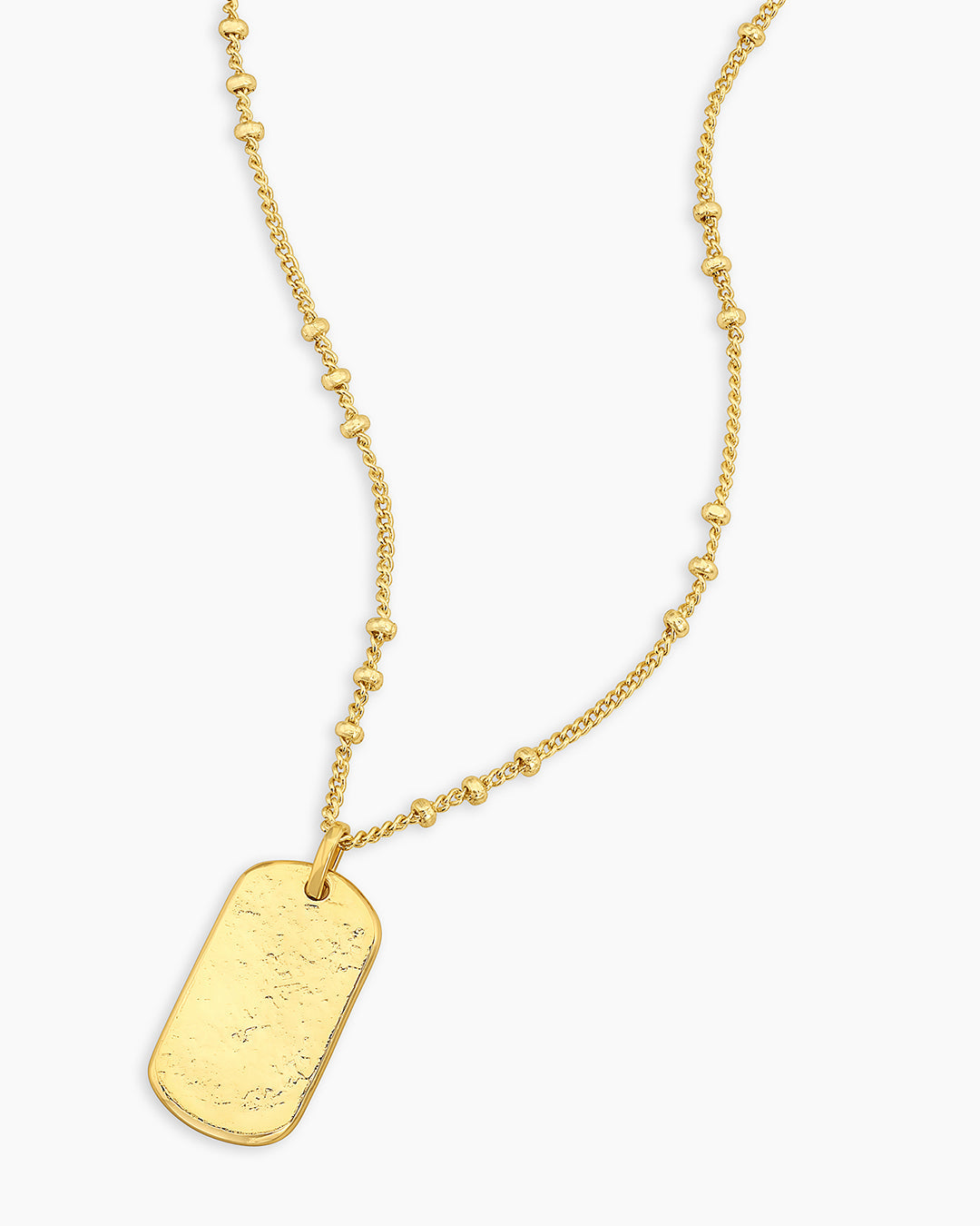 Griffin Dog Tag Necklace || option::18K Gold Plated