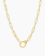 Parker Necklace Paperclip Necklace || option::18 in., 18K Gold Plated