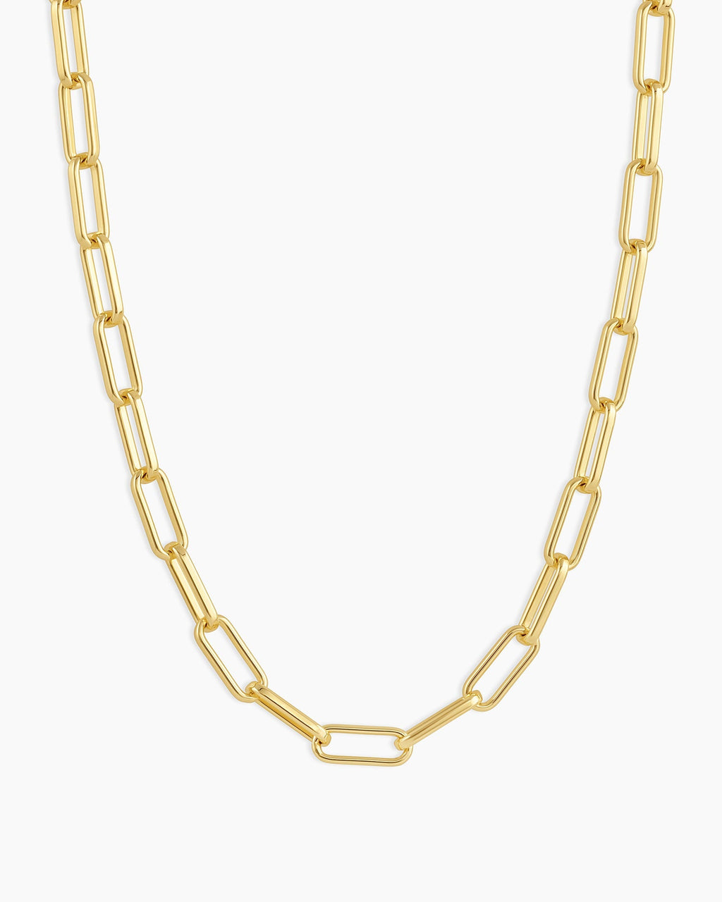 Parker Necklace Paperclip Necklace || option::18 in., 18K Gold Plated