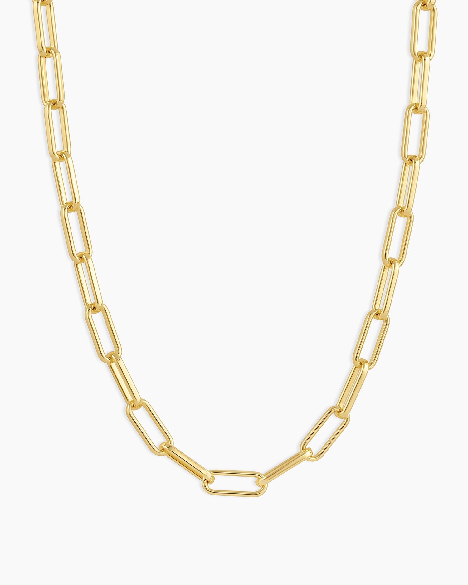 Parker Necklace Paperclip Necklace || option::18 in., 18K Gold Plated