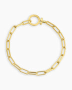 Parker Bracelet Chain link bracelet || option::18K Gold Plated