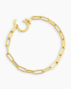 Parker Bracelet Chain link bracelet || option::18K Gold Plated
