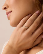 Lab Grown Diamond Eternity Ring || option::14K Solid Gold, 2.6mm