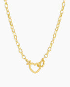 Parker Heart Necklace || option::18K Gold Plated