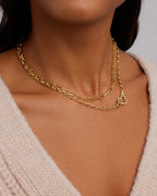 Parker Heart Necklace || option::18K Gold Plated || set::parker-heart-necklace-stl