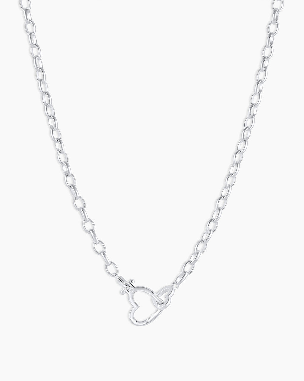 Parker Heart Necklace || option::Silver Plated