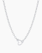 Parker Heart Necklace || option::Silver Plated
