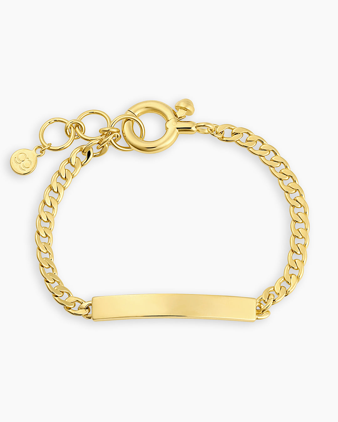 Gold engravable bracelet || option::18K Gold Plated